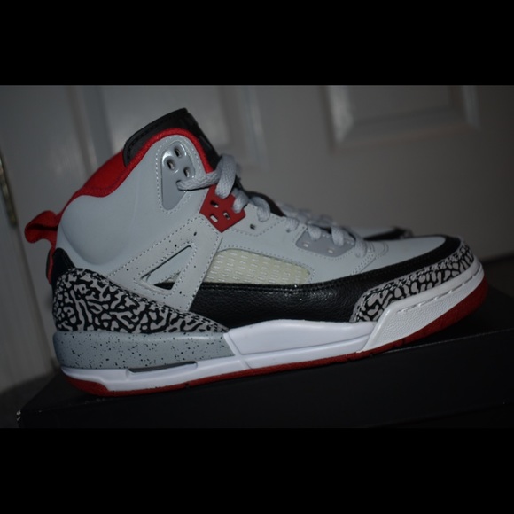 Jordan Spizike BG Wolf Red Size 6 Y - Picture 7 of 8